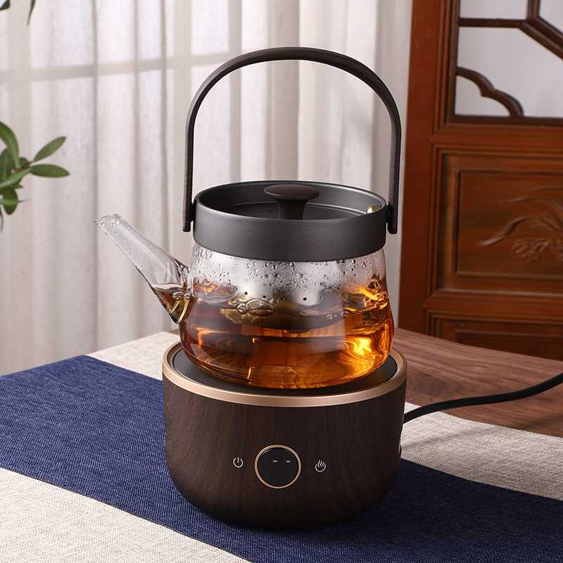 智蔚电陶炉煮茶器耐高温家用电茶炉围炉煮茶器加厚玻璃煮茶壶套装