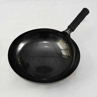 手工锻打家用炒菜锅可换木把现货古法黑锅 古法黑锅