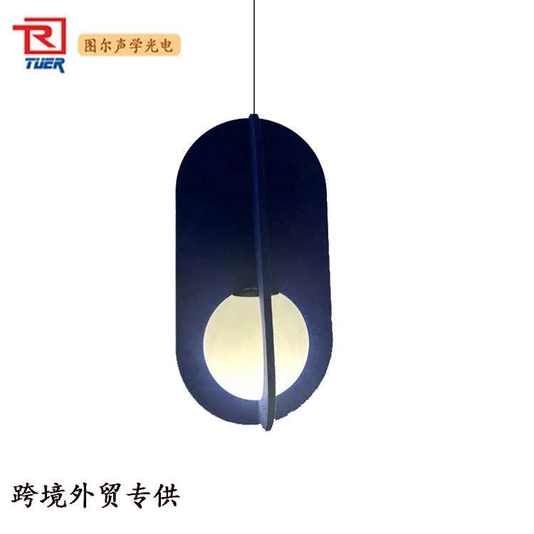 创意设计复式餐厅毛毡旋转楼梯灯现代简约个性办公书房餐厅长吊灯