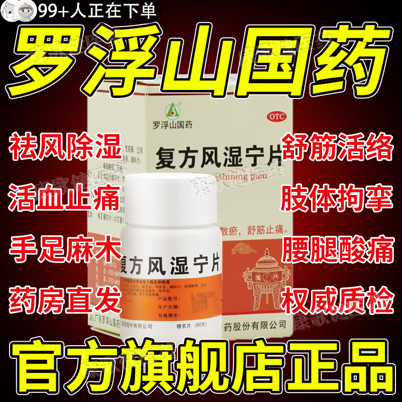 复方风湿宁片正品罗浮山国药胶囊天麻片官方旗舰店风湿骨外伤药hd