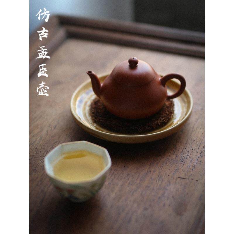 潮州工夫茶壶手拉朱泥壶小煤窑孟臣小梨壶紫砂壶工夫泡茶壶