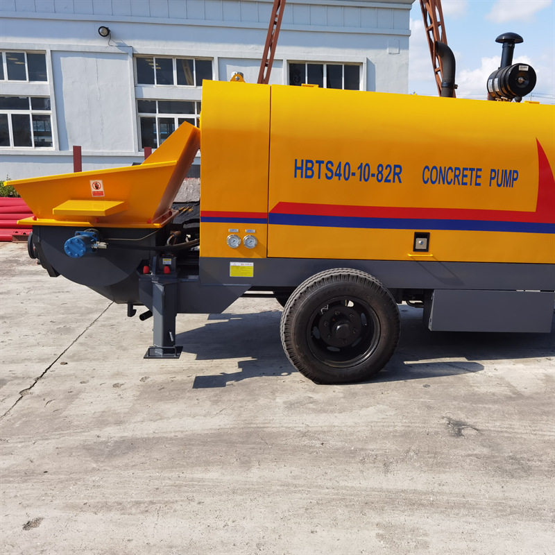 小型混凝土泵混凝土柱浇注机砂浆输送泵地泵拖泵水泥砂浆浇注机