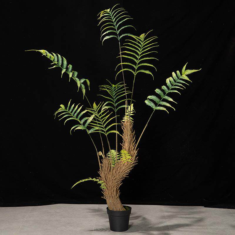 室内落地装饰金星蕨类假绿植盆栽北欧仿真植物盆景摆件假树