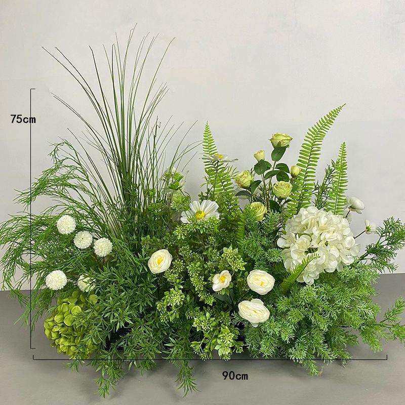 造景花艺森系场景路引仿真花绿植道具装饰婚礼布置假花婚庆地花排