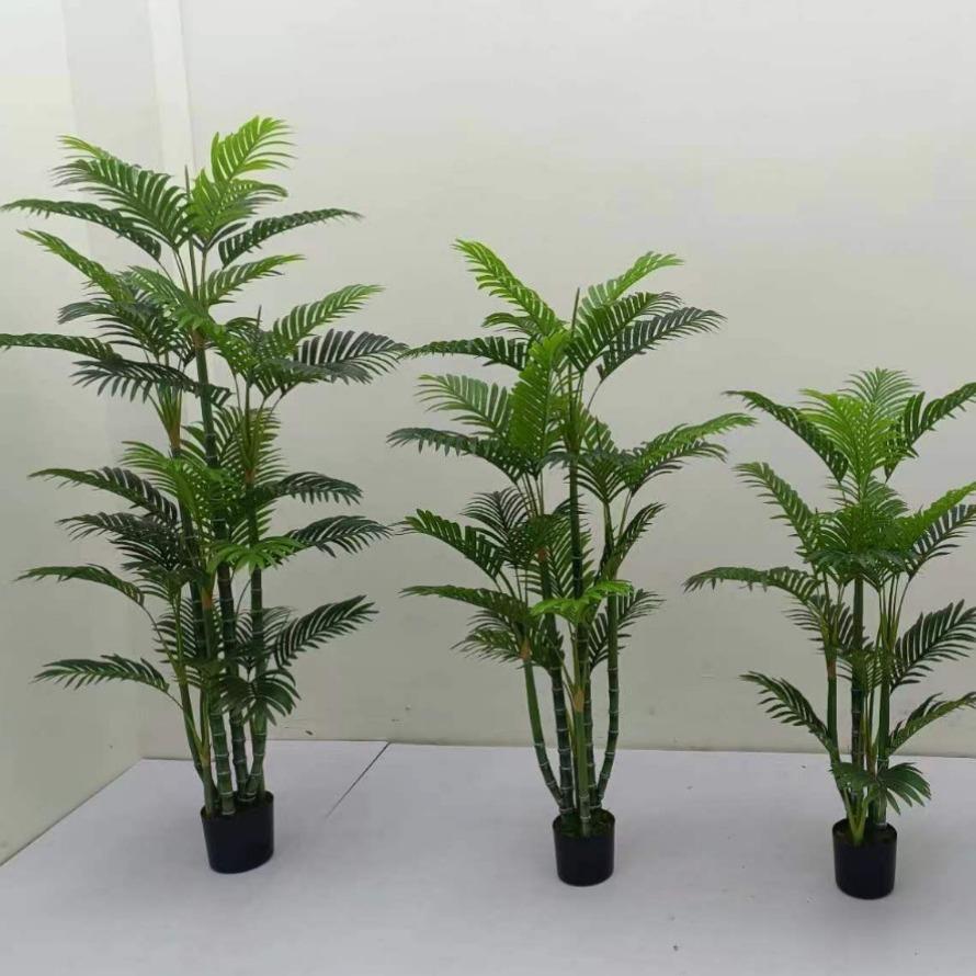 北欧家居客厅仿真植物装饰散尾葵仿真树盆栽仿真树仿真竹葵绿植
