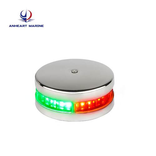 红绿双色灯LED导航灯信号灯游艇灯船灯不锈钢10-30VDC