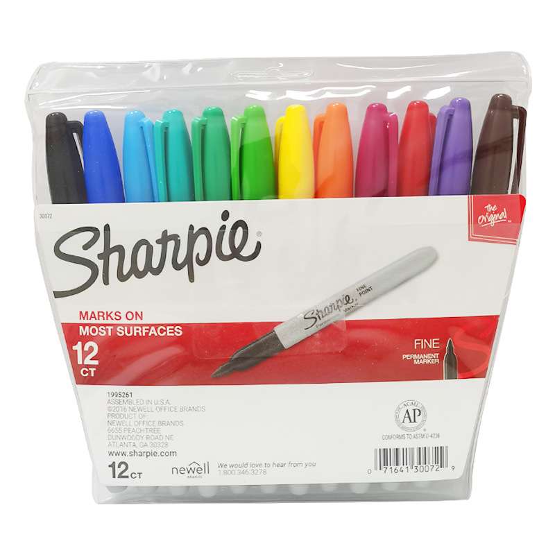 SHARPIE/三福31993系列24色套装油性记号笔纹身笔1mm油性笔