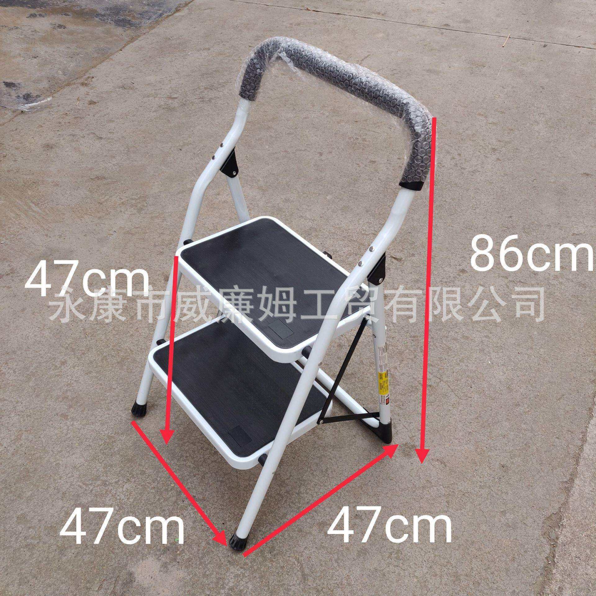 洗车凳子两步梯椅两用家用折叠梯绿植置物架放花盆凳子铁梯子钢管
