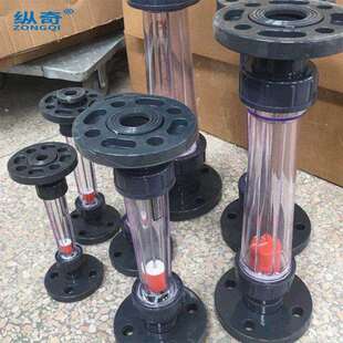 直销LZS塑料管转子流量计法兰连接液体水管式PPR浮子流量开关