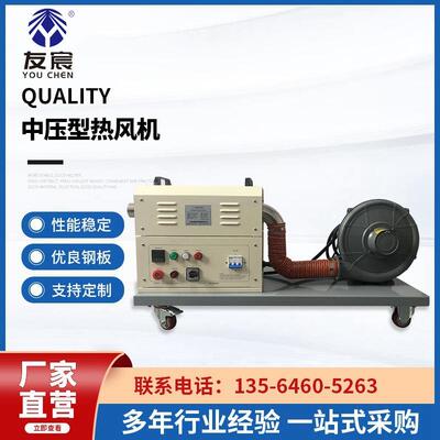 工业热风机中压5-7.5KW长方形热风机加热器连续式常压热风机