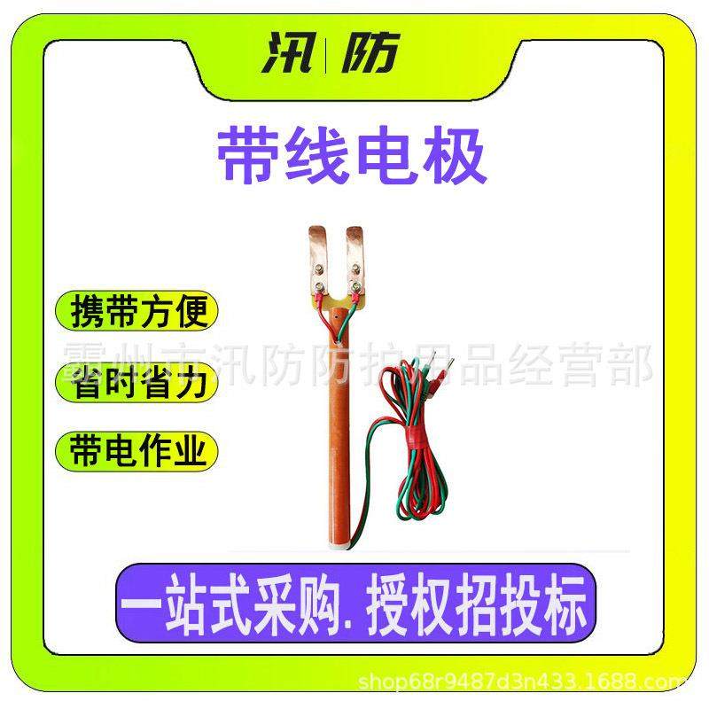 抗干扰绝缘电极棒ZF010529电阻表通用电极40mm树脂管分流叉电极板