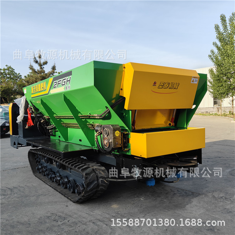 履带撒肥机 小型履带撒粪车 农用菌肥堆粪大型抛撒机