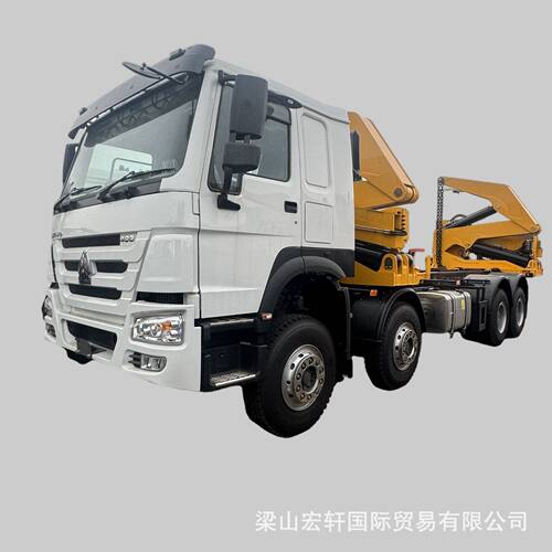 跨境销售8x4徐工侧面吊豪沃自卸车直臂随车吊折臂吊HOWO卡车货车