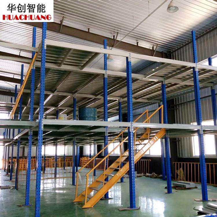 工厂车间钢平台阁楼平台仓库隔二层钢结构平台可拆装阁楼货架