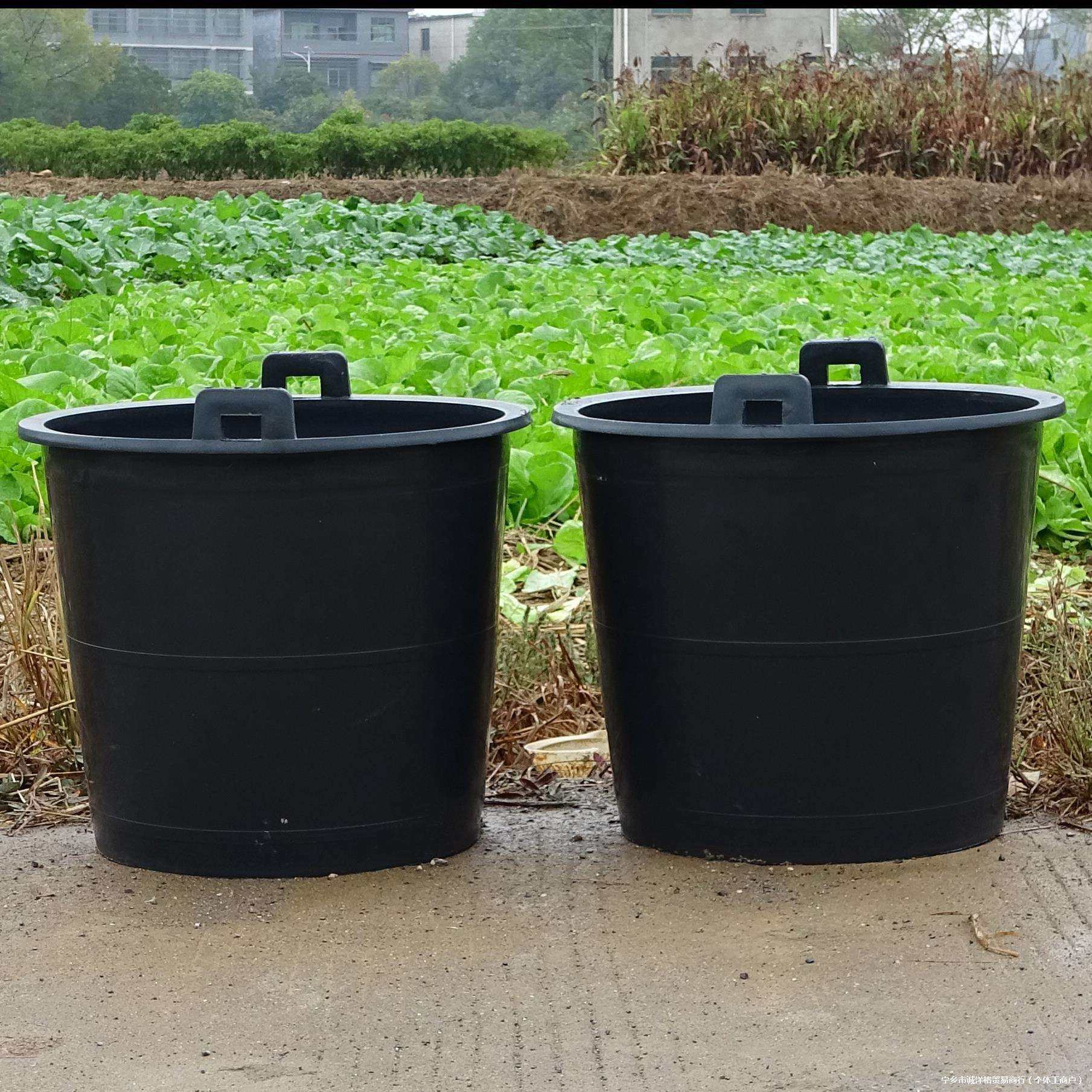 农用浇菜水桶牛筋胶桶粪桶尿桶挑水桶种菜桶诱蜂桶花盆耐摔垃圾桶