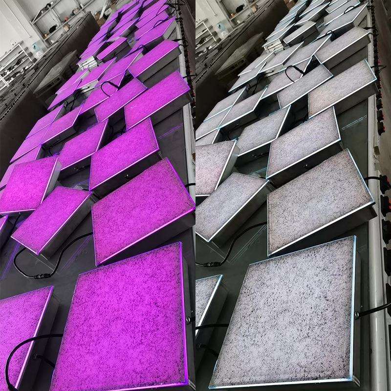 仿石纹LED感应地砖灯仿大理石纹地砖灯方形防水发光地砖灯嵌入式