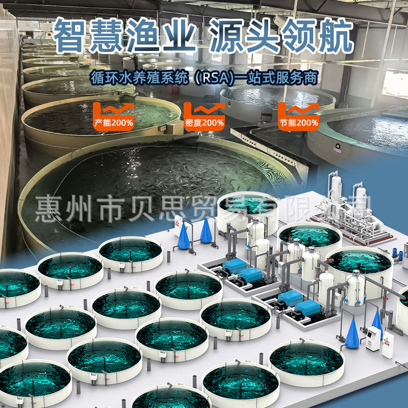 工厂化养殖系统养鱼循环水养殖养虾室内ras高密度水产渔业养殖