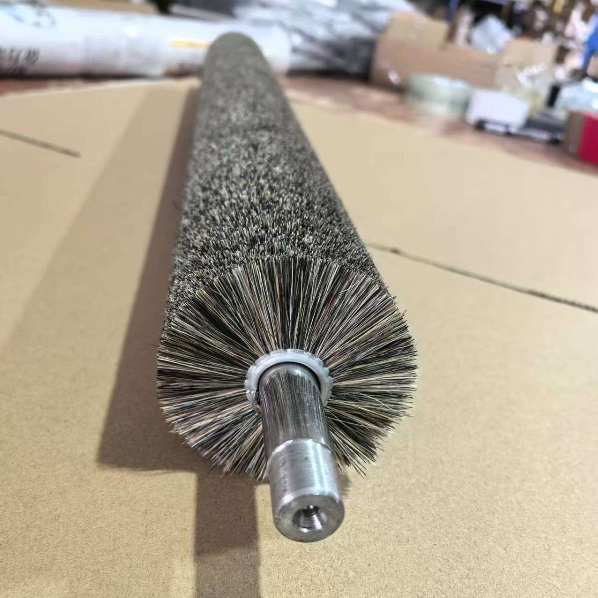 马毛猪鬃羊毛毛刷辊工业打磨抛光防静电圆毛刷辊条刷各种动物毛刷