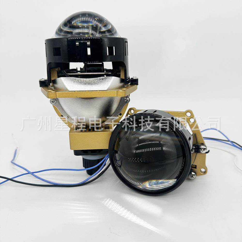 爆款3.0寸led双光透镜改装汽车车灯前大灯高亮通用H4H7远近一体
