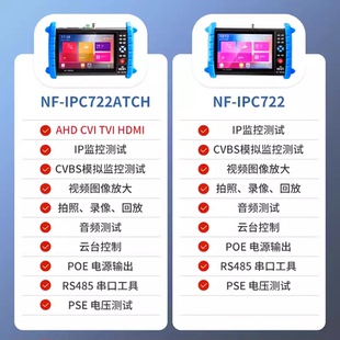 精明鼠NF-IPC722ATCH全功能工程宝网络监控测试仪路通模拟工程宝