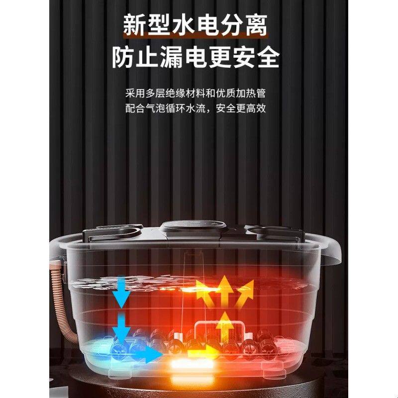 双人泡脚桶熏蒸按摩洗脚盆自动加热足浴盆家用恒温洗脚神器足疗机