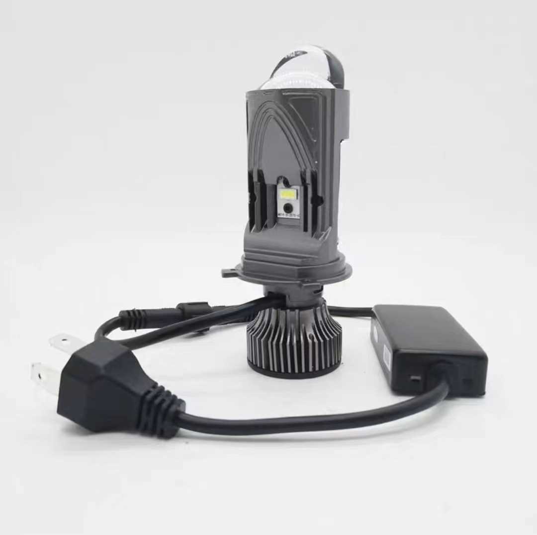 M01K新款 led车灯矩阵透镜双光鱼眼辅助远光  远近一体H4大灯透镜