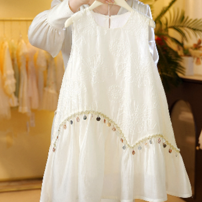 2025新款女童公主裙仙女裙女宝连衣裙小孩裙子X26031