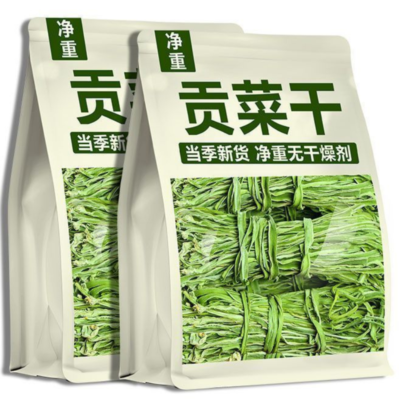 头茬贡菜干原色原味无硫熏菜苔菜干批发中药材贡菜干一整箱贡菜