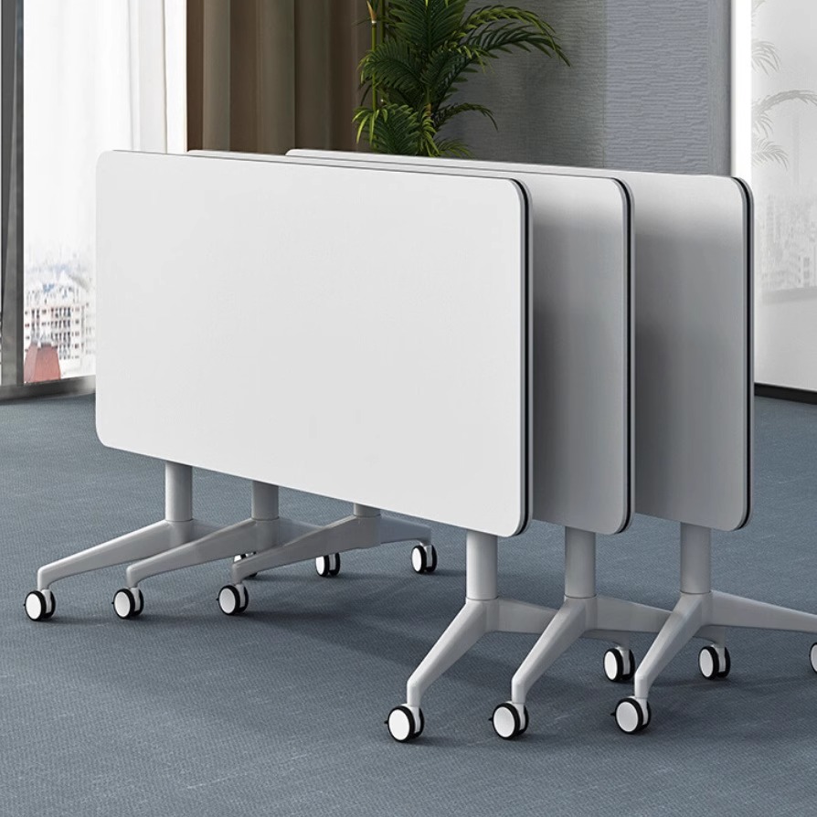 折叠会议桌椅可移动可拼接带轮