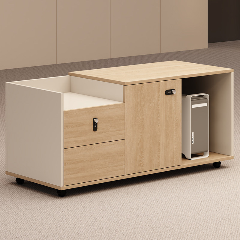 电脑主机柜带锁小柜子