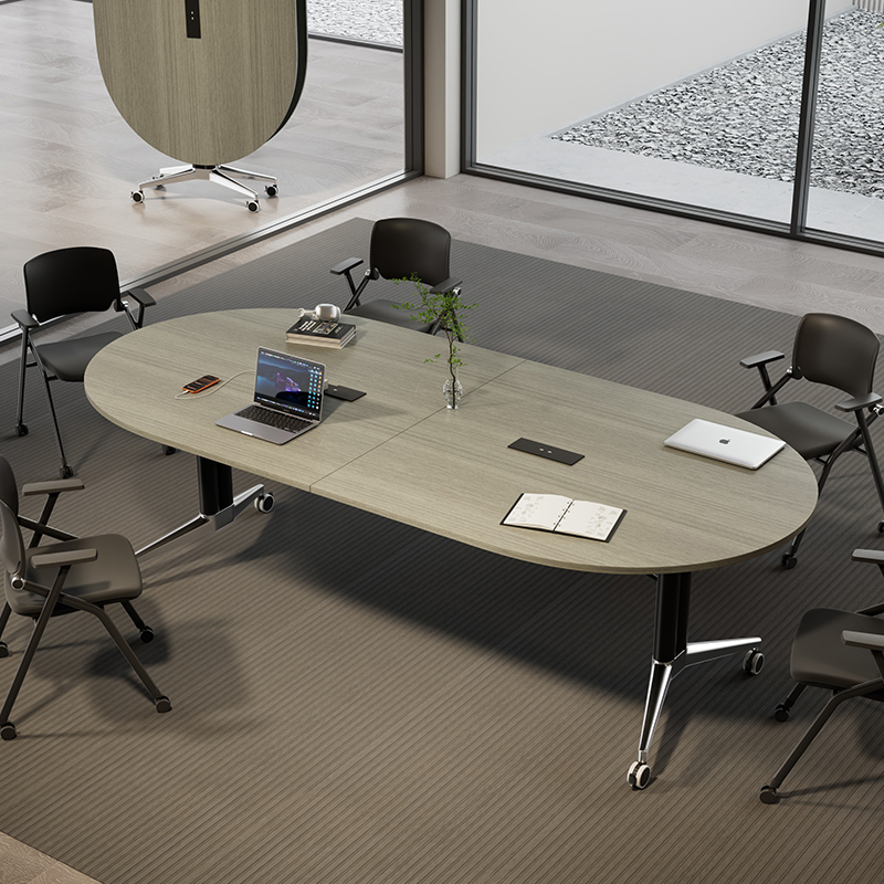 爆品折叠会议桌简约现代可移动