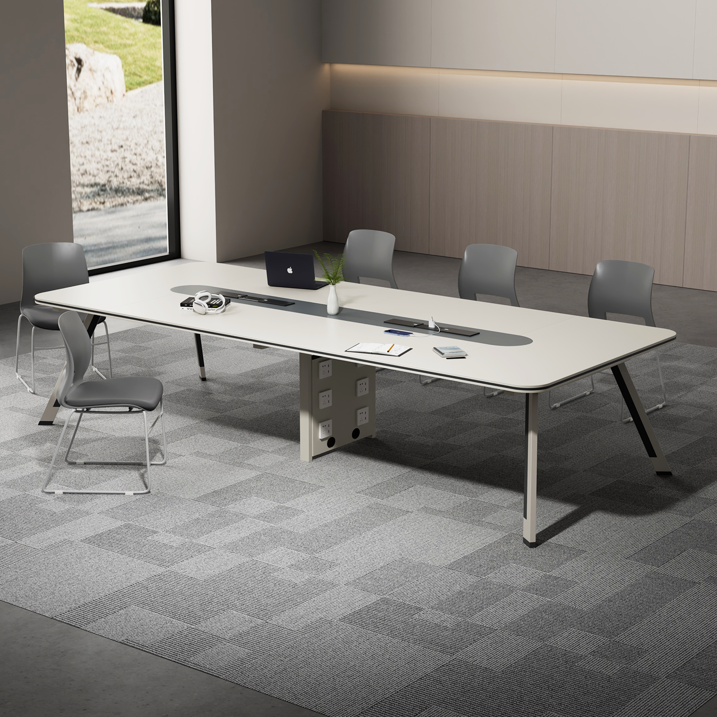 会议桌长桌简约现代大型会议室桌