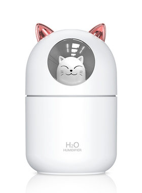 萌宠加湿器迷你家用小型补水香薰车载创意空气小猫usb加湿器