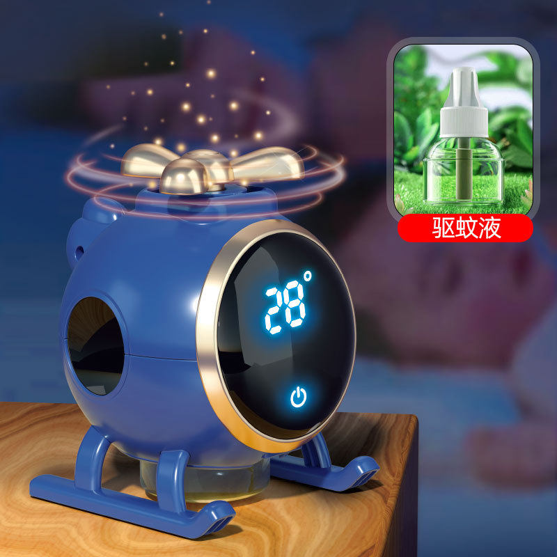 迷你驱蚊器 家用充电式灭蚊加湿香薰机智能静音带温显喷雾加湿器