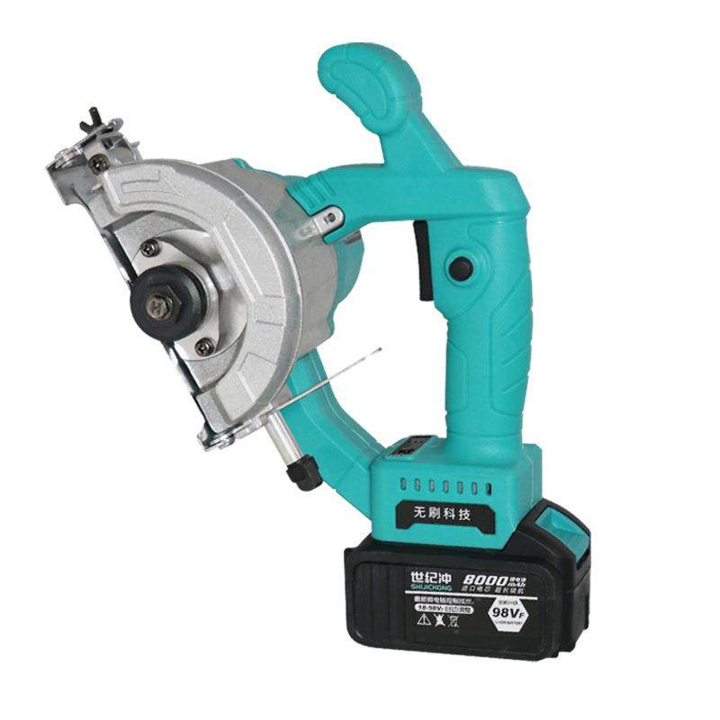 供应木工手持锂电云石机无刷4寸充电式电圆锯小型石材切割机