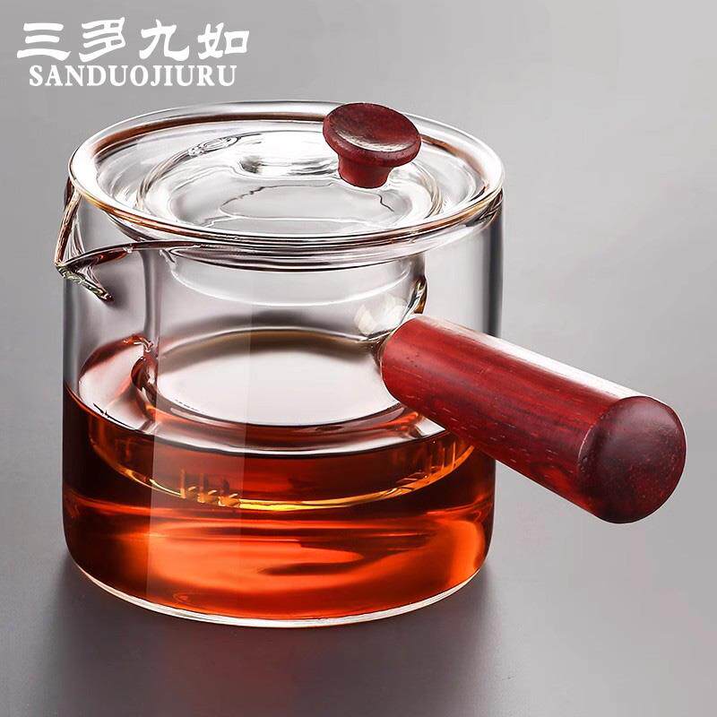 玻璃茶壶泡茶家用煮茶壶加厚耐高温泡茶壶单壶可加热茶具围炉王金