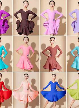 2025少儿拉丁舞规定比赛舞服女童专业新款标准赛服舞裙工厂
