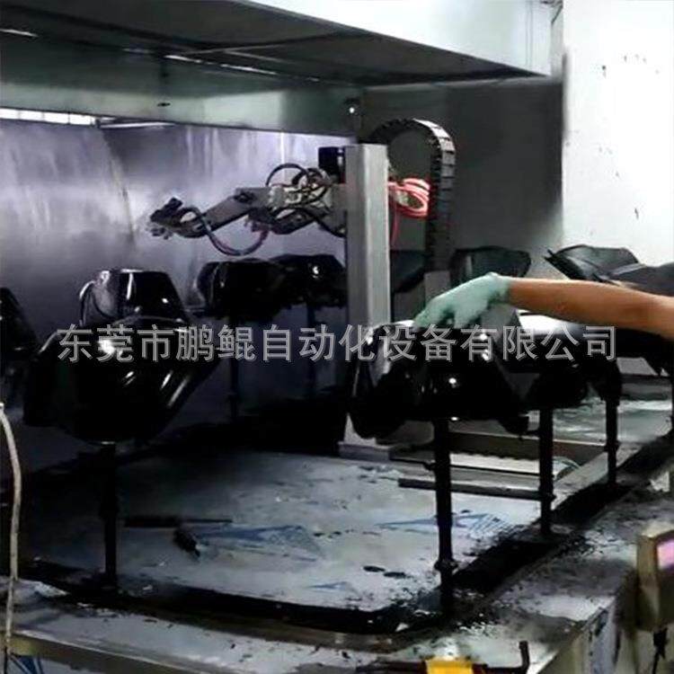 东莞电焊面罩三轴联动喷漆设备焊工面罩喷涂设备喷油设备直