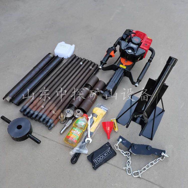 轻便型取土钻机单人手持环保取样钻机无水冲击式土壤完整采样器