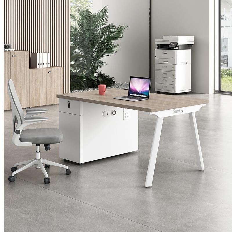 职员办公桌椅组合4/6人位简约现代办公室家具电脑桌屏风员工卡座