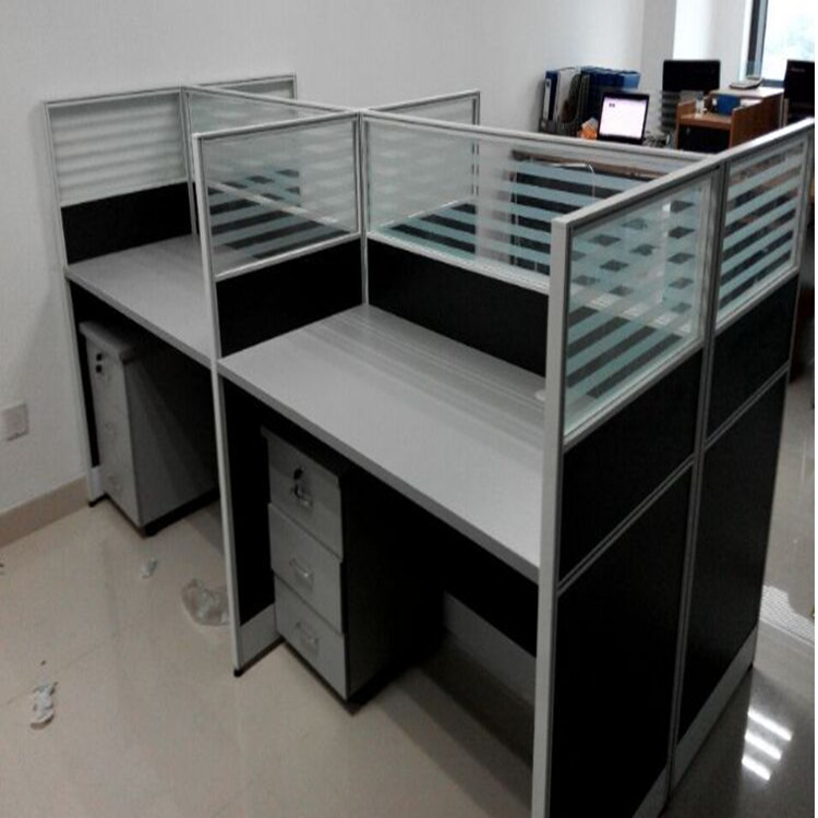 批发办公屏风多人位卡座隔断办公室屏风工作位电脑桌办公家具