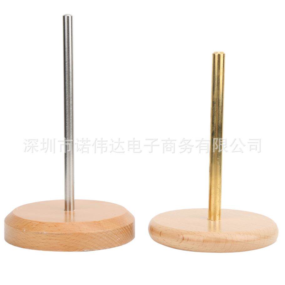 缝纫绕线器纺纱卷轴编织工具会转动的毛线轴木制铜管