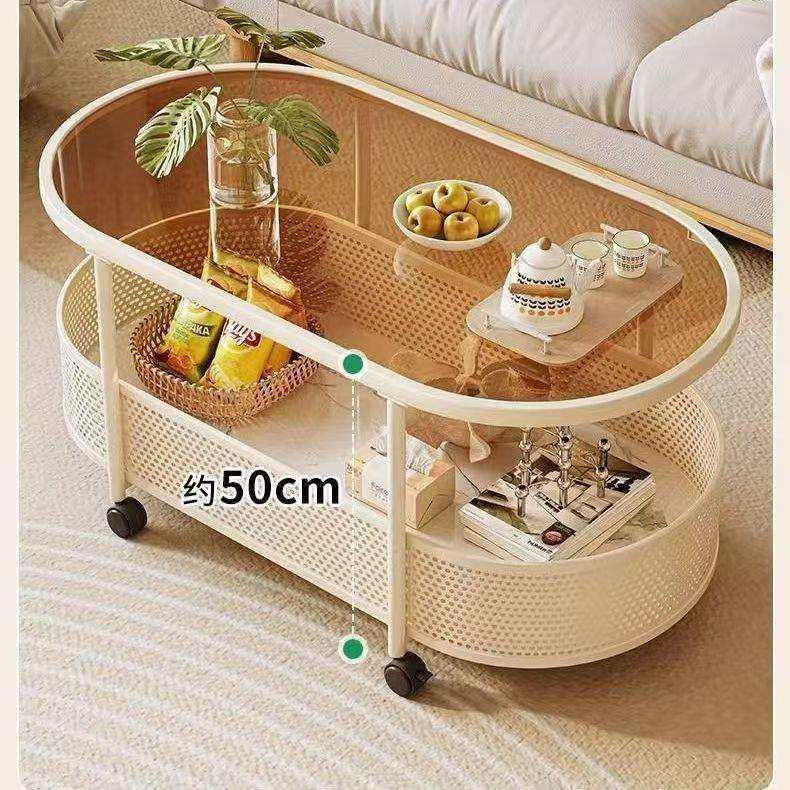 北欧钢化玻璃可移动沙发边几边柜简约现代床头侧边柜小茶几小推车,影音电器,更多影音配件,淘宝优惠券,粉丝福利购,淘宝优惠卷