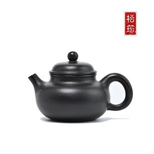原矿朱泥捂灰纯手工容天150ML光素自用宜兴紫砂壶功夫泡茶壶茶具