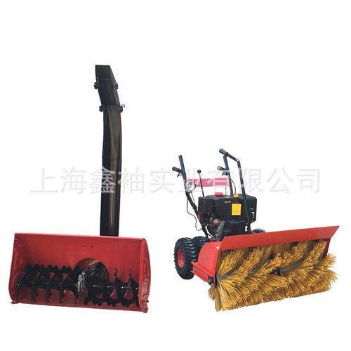 捍绿L3152HXD-E-1（15HP）扫雪机 小型手推式滚刷扫雪机