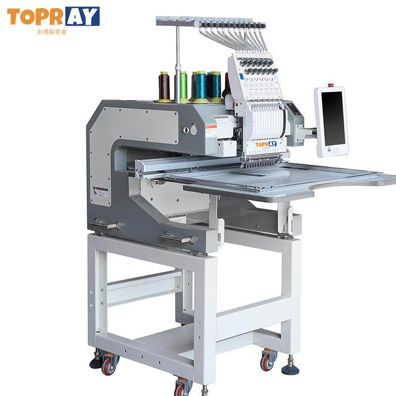 TOPRAY泰睿单头刺绣全自动绣花机12针电脑绣花机小型商用帽绣机