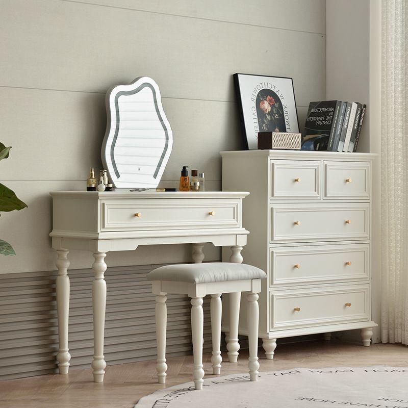 梳妆台靠墙轻奢立柜床尾收纳柜客厅美式实木五斗柜黑色简约抽屉