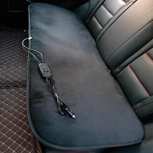 汽车加热坐垫后排绒面垫12v双开关发热垫