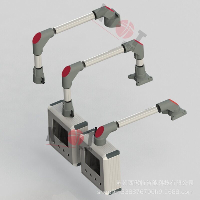 机床悬臂控制箱工业铝合金摇臂操作箱7寸10寸触摸屏电控箱组件图片