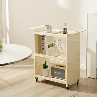 北欧简约客厅小推车置物架家用收纳整理架带轮可移动多层储物架